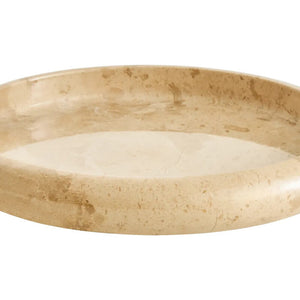 Cream Marble Round Tray | Zoro