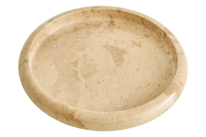 Cream Marble Round Tray | Zoro