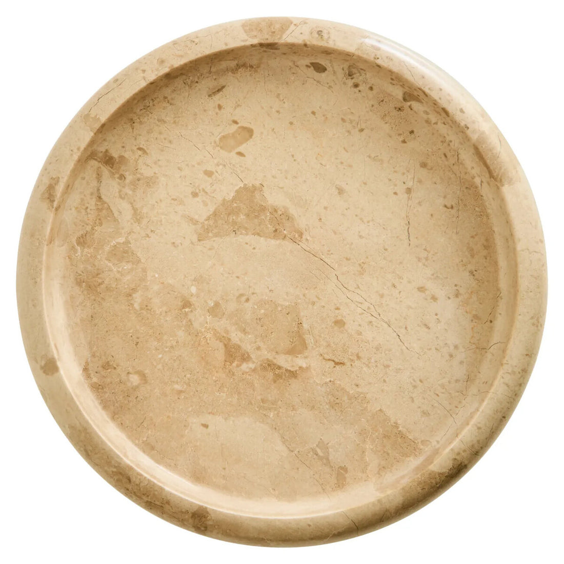 Zoro Cream Marble Round Tray