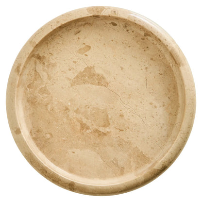 Cream Marble Round Tray | Zoro