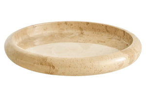Zoro Cream Marble Round Tray