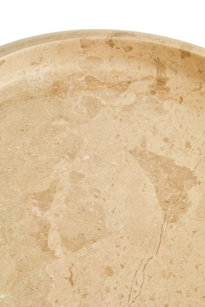 Cream Marble Round Tray | Zoro