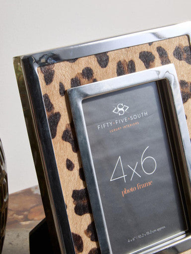 Kensington Townhouse 4In x 6In Leopard Design Photo Frame - Image 4