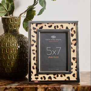 5 X 7 Leopard Design Photo Frame | Kensington Townhouse
