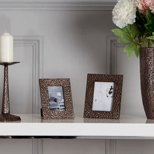 Arya Pewter Finish 4 x 6 Photo Frame