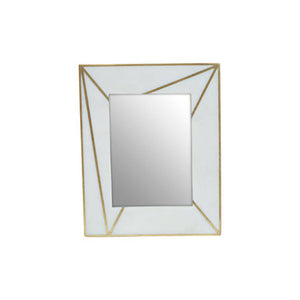 White Marble with Gold Inlay 5x7 Photo Frame | Sena