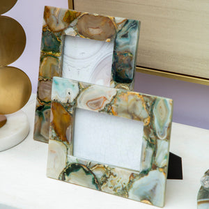 Small Green Agate 4In X 6In Photo Frame | Bowerbird