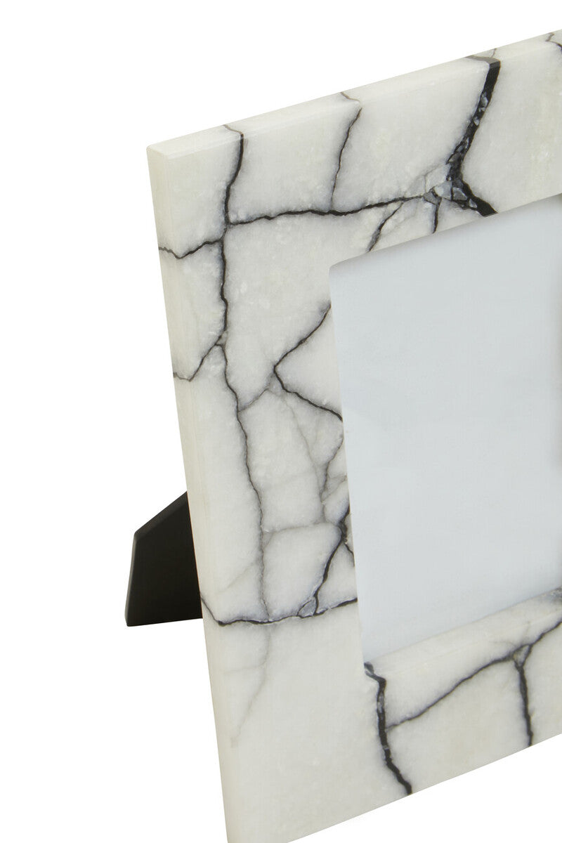 Marmara White and Black Marble 4In X 6In Small Photo Frame - Image 7