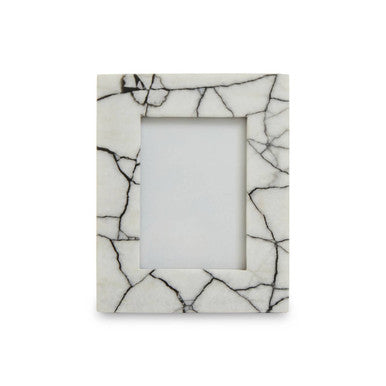 Marmara White and Black Marble 5In X 7In Large Photo Frame