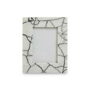 Marmara White and Black Marble 5In X 7In Large Photo Frame