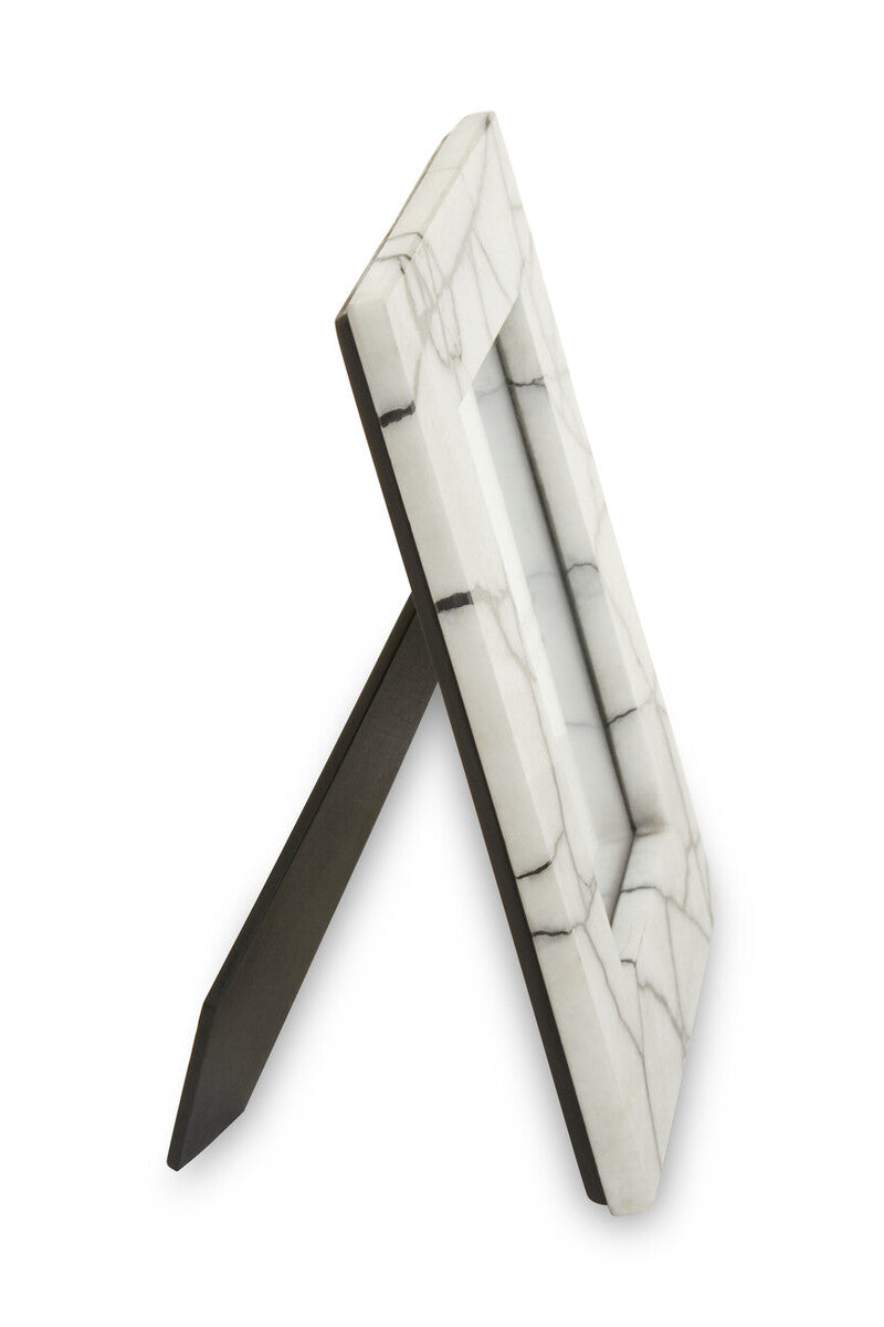 Marmara White and Black Marble 5In X 7In Large Photo Frame - Image 6