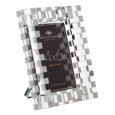 Mosaic patterned photo frame with &