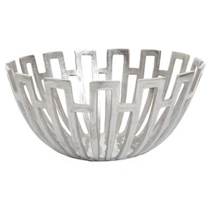 Large Silver Finish Bowl | Delphi