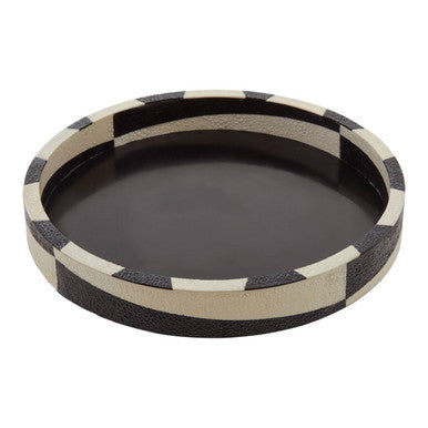 Ezra Black And White Tray