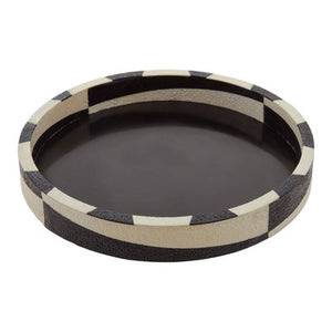 Ezra Black And White Tray
