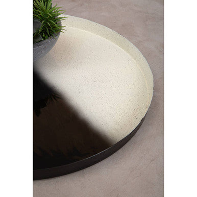 Ramus Set Of Two Black And White Ombre Trays