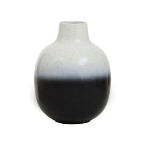 Ramus Small Black And White Ombre Vase