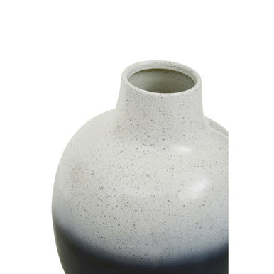 Ramus Small Black And White Ombre Vase