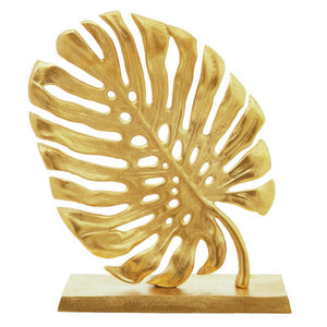 Lena Prato Gold Finish Leaf Sculpture