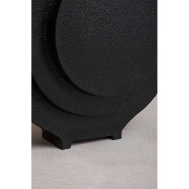 Hapax Round Matt Black Finish Vase