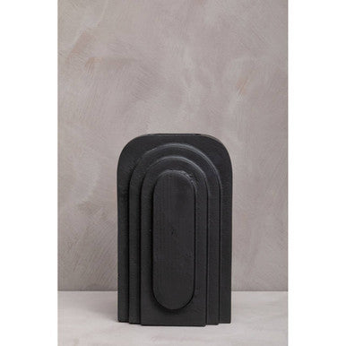Hapax Tall Matt Black Finish Vase