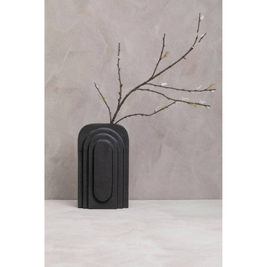 Hapax Tall Matt Black Finish Vase - Image 4