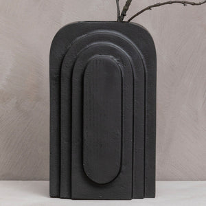 Tall Matt Black Finish Vase | Hapax
