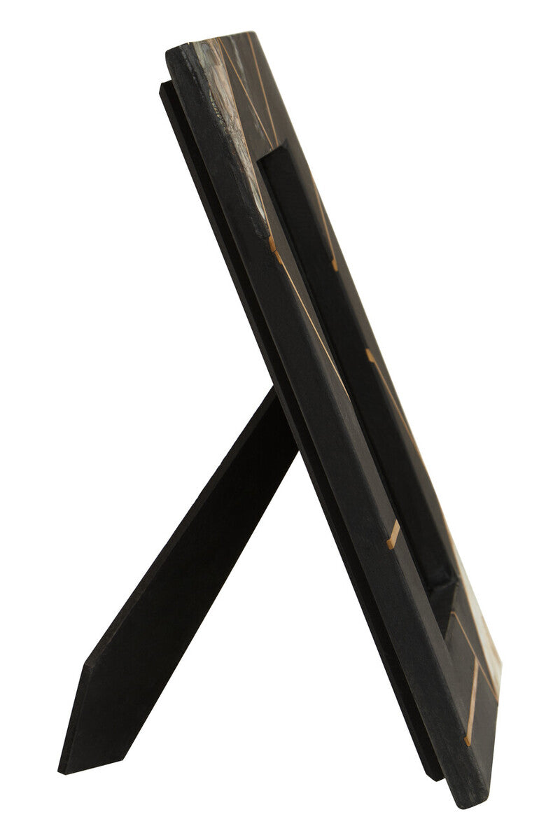 Oriana 5In X 7In Mother of Pearl and Gold Inlay Large Photo Frame - Image 4