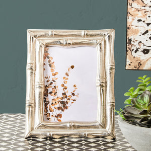 Hiba Silver Finish Bamboo Effect 5In x 7In Photo Frame
