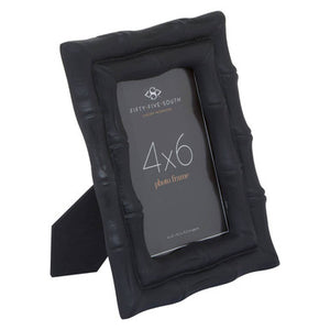 Hiba 4 X 6 Black Finish Bamboo Effect Photo Frame