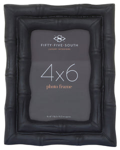 Hiba 4 X 6 Black Finish Bamboo Effect Photo Frame