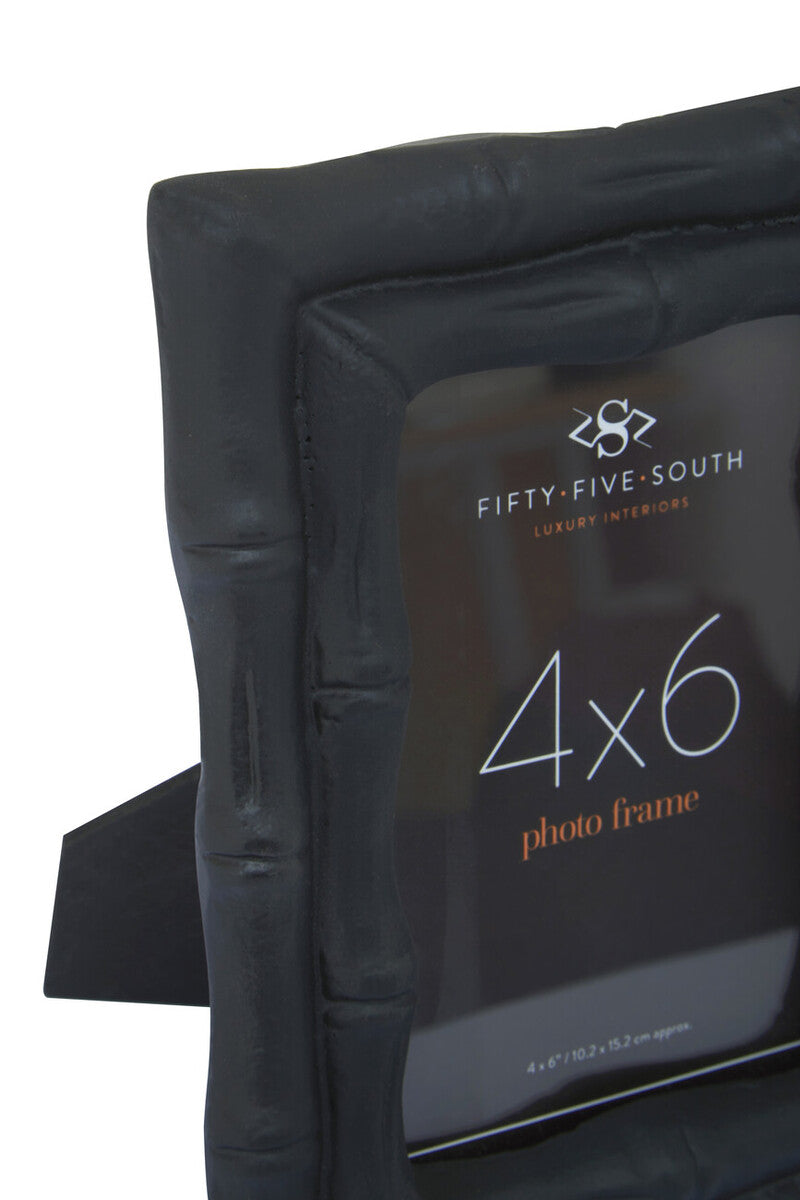 Hiba 4 X 6 Black Finish Bamboo Effect Photo Frame