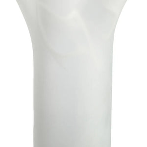 Fluted White Glass Vase | Galene
