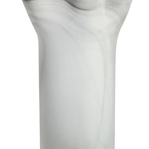 Fluted Grey Glass Vase | Galene