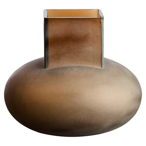 Small Opaque Brown Glass Vase | Gabi