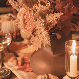 Small Opaque Brown Glass Vase | Gabi