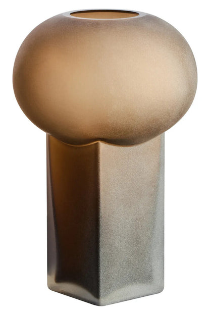 Gabi Large Opaque Brown Glass Vase