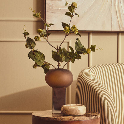 Large Opaque Brown Glass Vase | Gabi