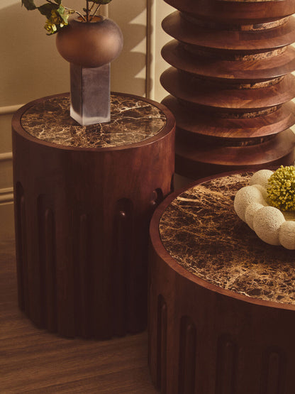 Large Opaque Brown Glass Vase | Gabi