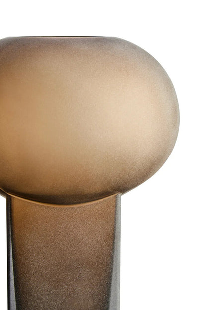 Gabi Large Opaque Brown Glass Vase