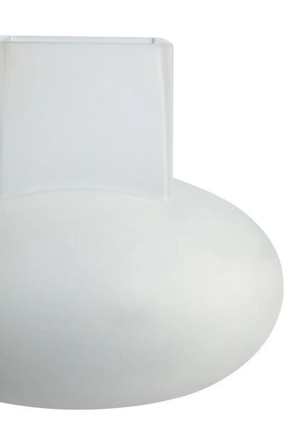 Gabi Small Opaque White Glass Vase