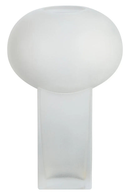Gabi Large Opaque White Glass Vase