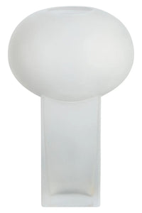 Gabi Large Opaque White Glass Vase