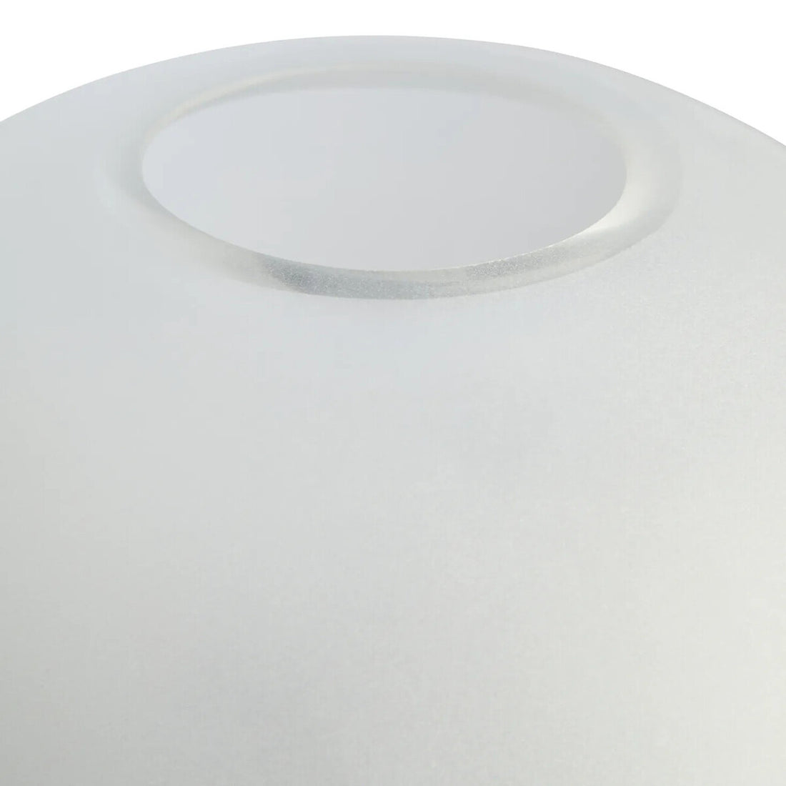 Gabi Large Opaque White Glass Vase
