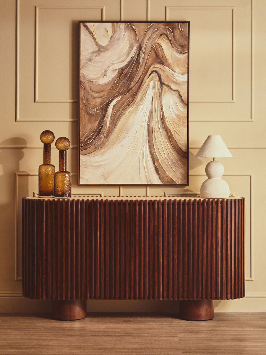 Small Textured Brown Glass Bottle | Galea