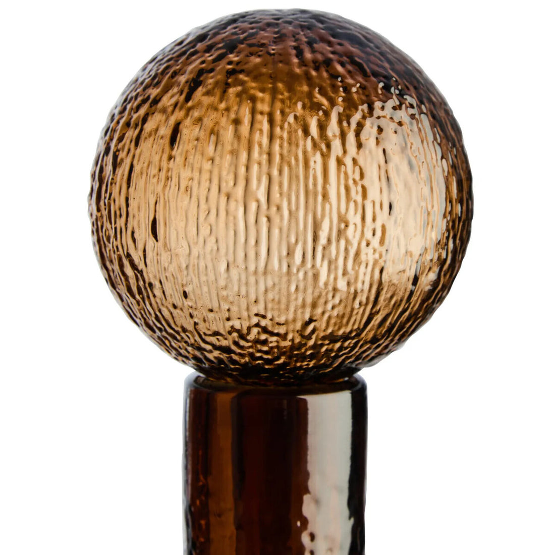 Galea Large Textured Brown Glass Bottle