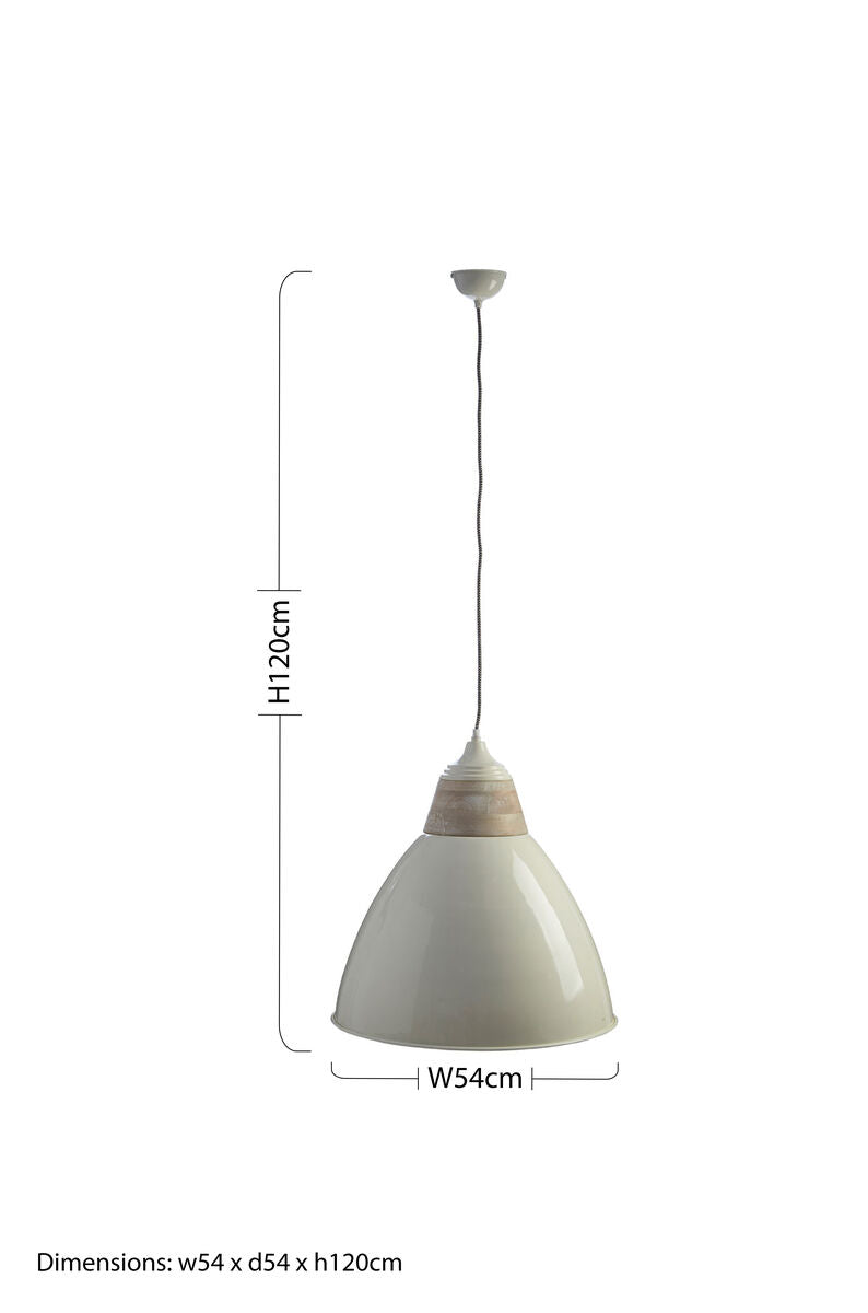 Oslo White Extra Large Pendant Light - Image 3