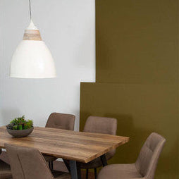 Oslo Large White Bell Shaped Pendant Light - Image 2