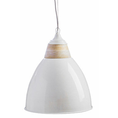 Oslo Large White Bell Shaped Pendant Light
