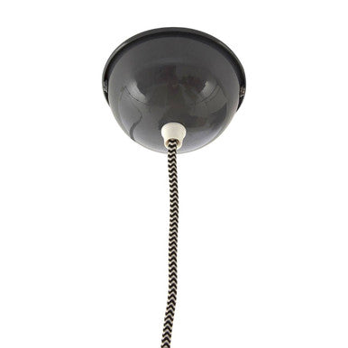 Oslo Grey Glass and Iron Pendant Light